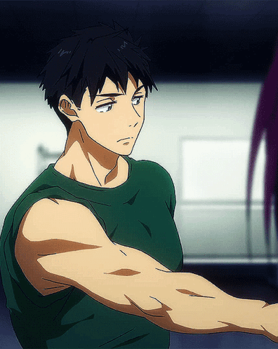 Sousuke Yamazaki exercising